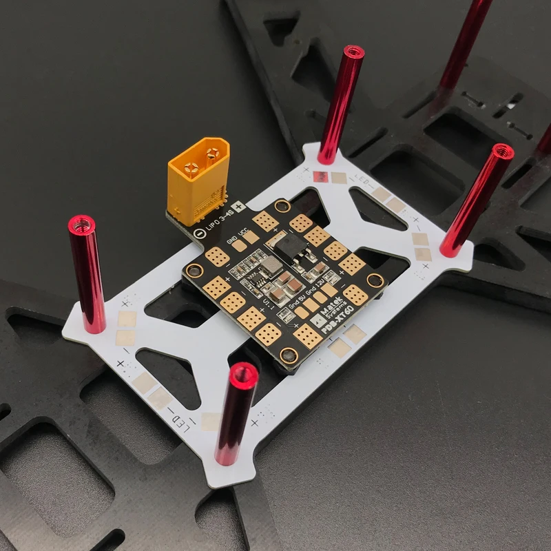 QAV250 колесная база 250 мм из стекловолокна FPV гоночный Дрон рама комплект Квадрокоптер мини рамка с распределительной доской светодиодный