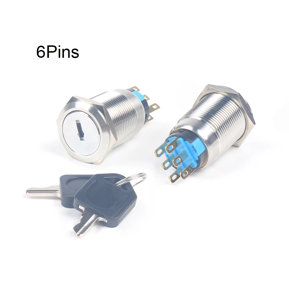 19 мм латунный хромированный ключ металлический водонепроницаемый 2/3 позиционный