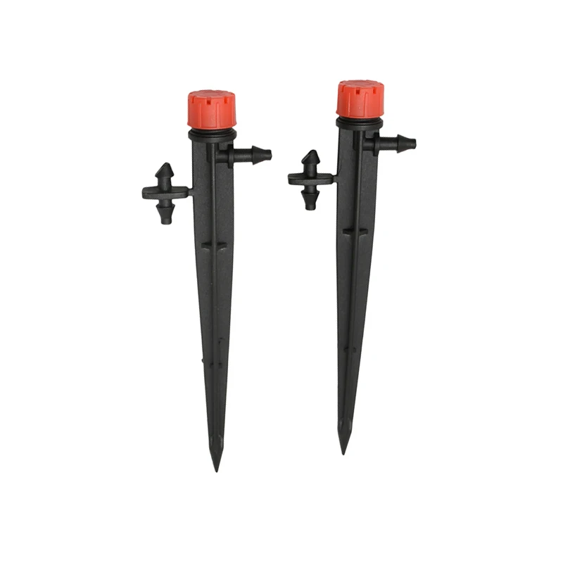 Красный Регулируемый капельный спринклер с 8 отверстиями капельное орошение для