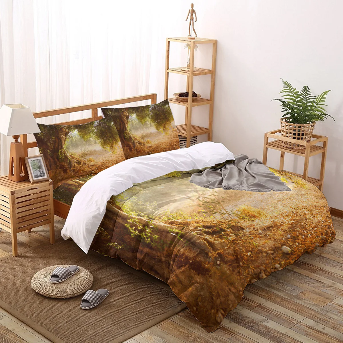 

Olive Trees Green Forest Bedding Set Duvet Cover Quilt Cover 3D Printing Bedding Queen King Bed Kids Bed Cover Set