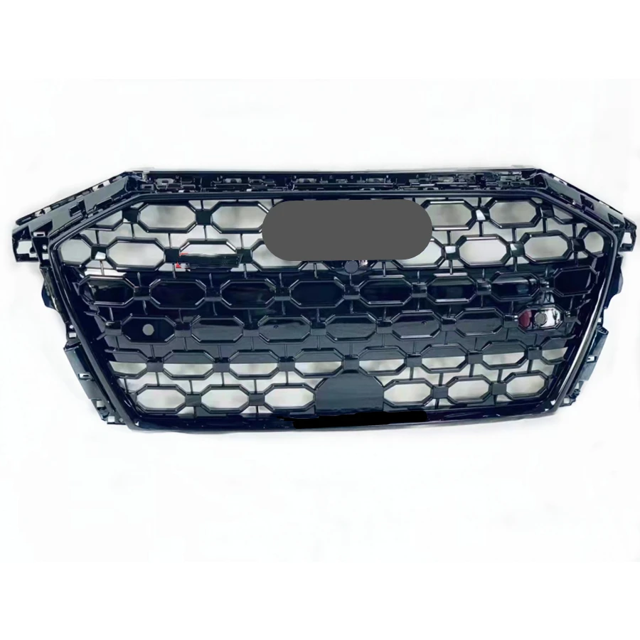 

For RS3 Style Front Sport Hex Mesh Honeycomb Hood Grill Gloss Black for Audi A3/S3 2020-2021 car accessories