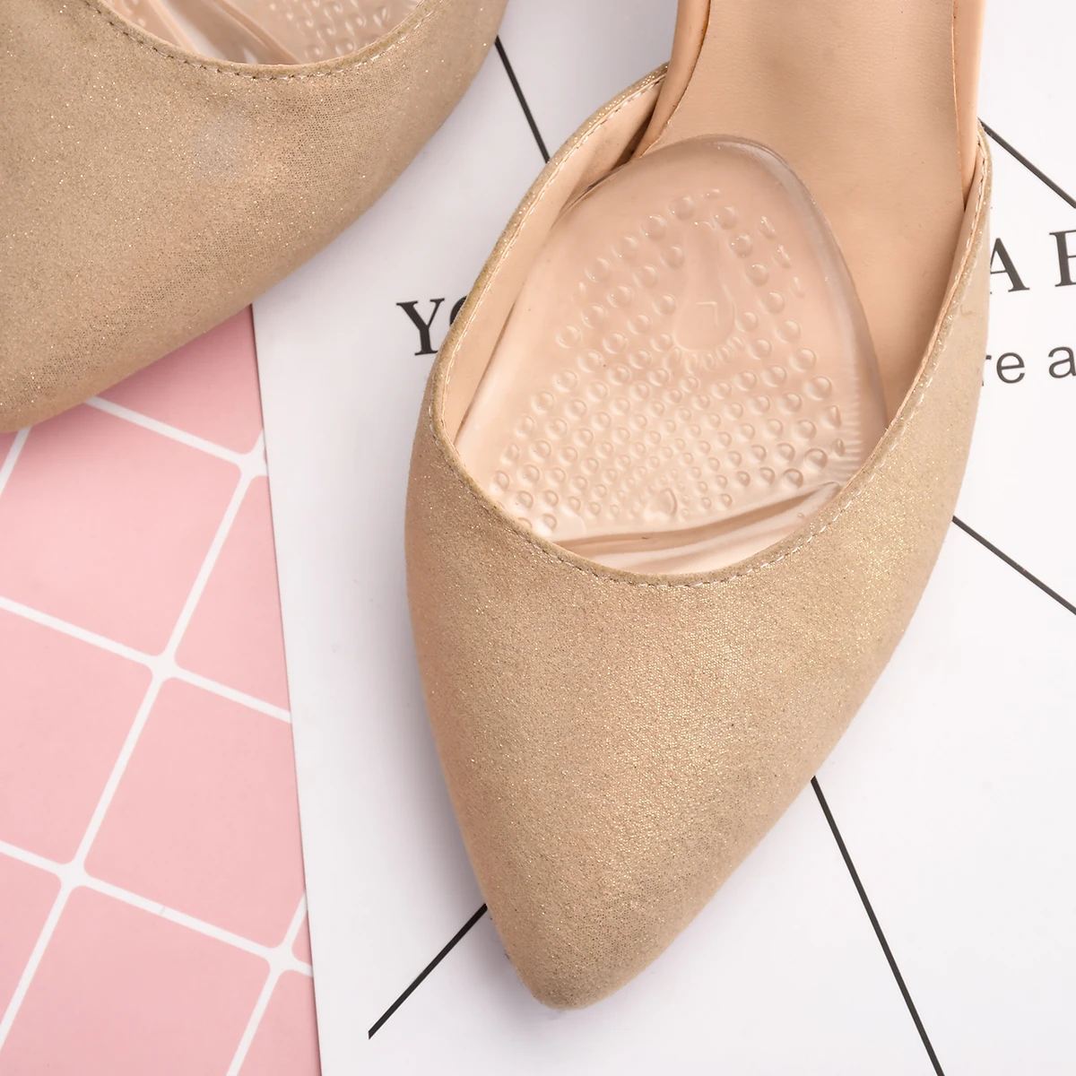 1 пара силиконовые подушечки для массажа стоп | Красота и здоровье