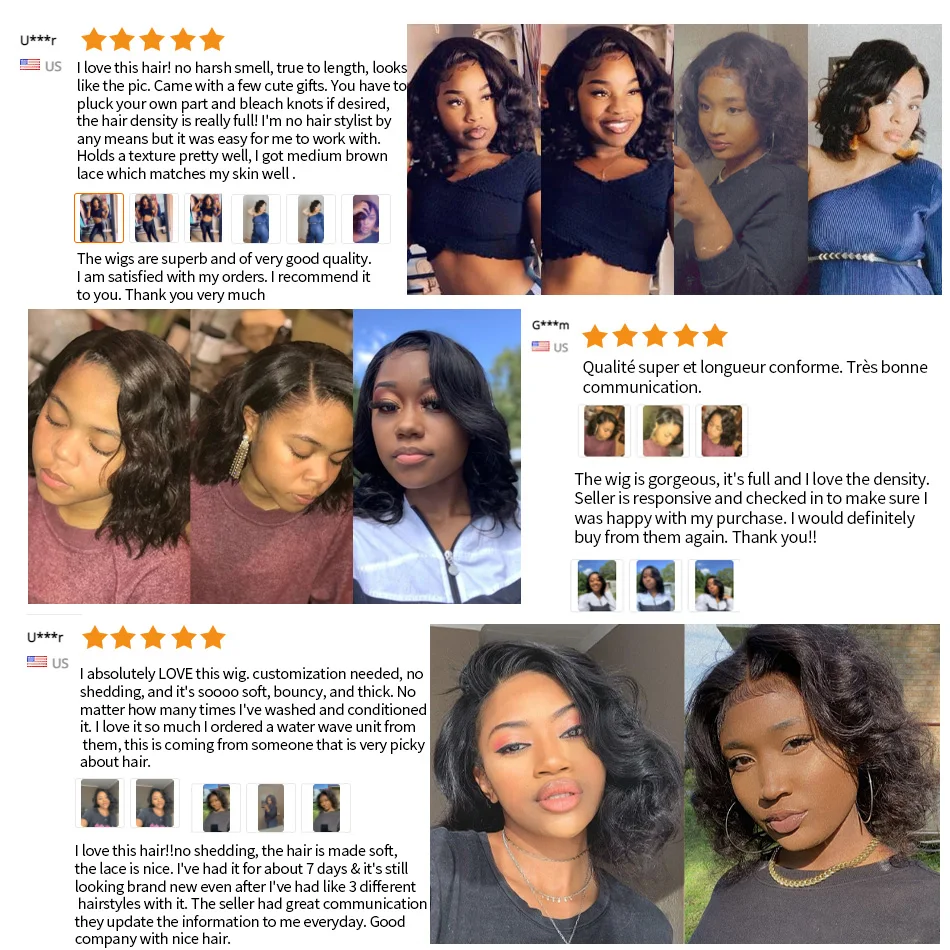 Короткие волосы на шнуровке звеньев парик с застежкой 4x4 волнистые человеческие