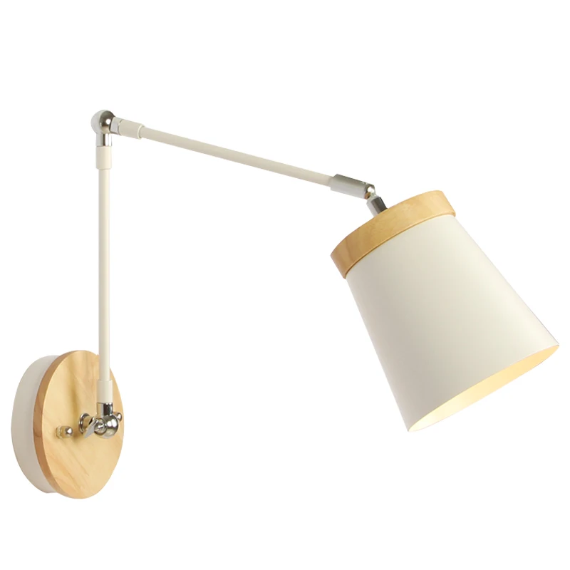 Настенный светодиодный светильник BOTIMI в скандинавском стиле деревянное бра