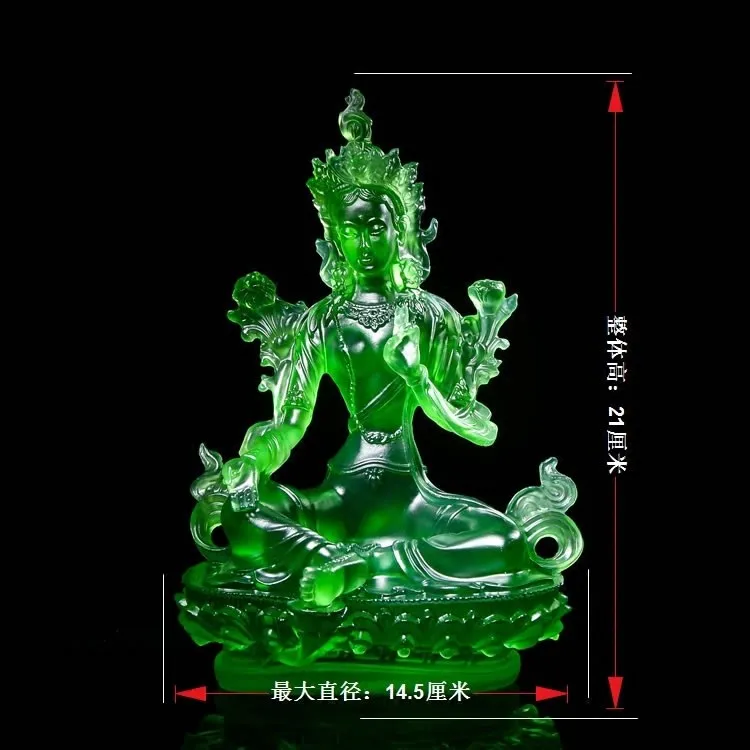 

Tibetan Buddhist articles, Resin Green Tara, Exquisite Tantric Buddha ornaments