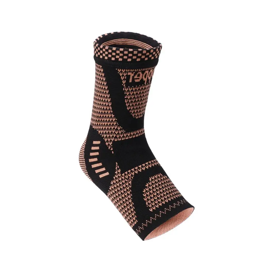 

Медные подтяжки для лодыжки, поддержка ног, Компрессионные рукава для мужчин и женщин, стабилизатор голеностопа для фасциита