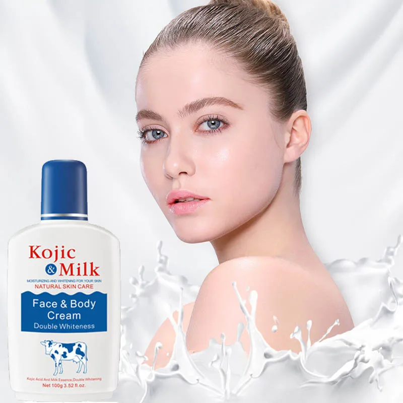 

Kojic Milk Bleaching Face Body Cream Skin Improve Roughness Whitening Moisturizing Body Lotion skin lightening cream100g