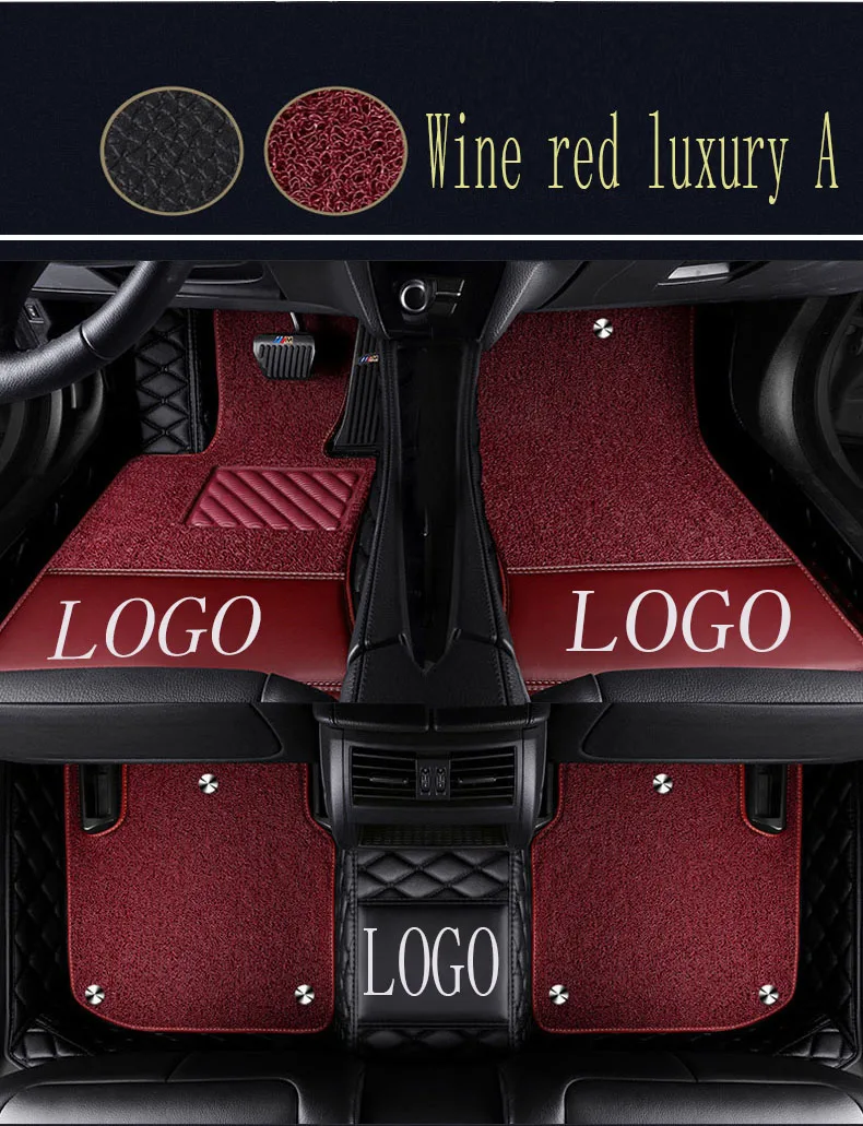 Автомобильные коврики в салон с логотипом/фирменный логотип для Fiat 500 Viaggio S