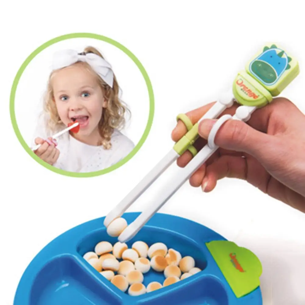 

Cartoon Animal Silicone Baby Beginners Training Chopsticks Helper Tableware New