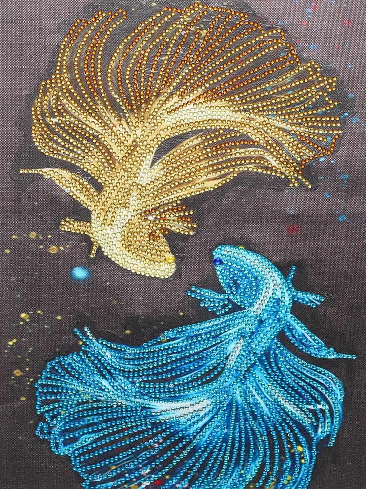 5D Animal Diamond Painting Cute Cat Pattern Mosaic Special Shape Drill Embroidery Fish Peacock Picture Home DIY | Дом и сад