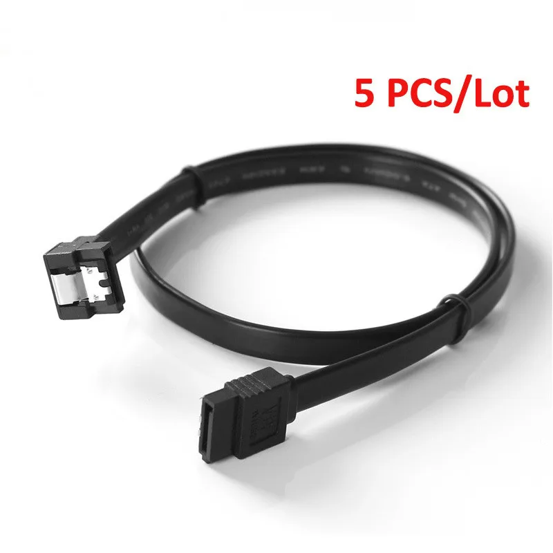 5 шт. SATA 3 0 III SATA3 7pin кабель для передачи данных 6 ГБ/сек. SSD Угловые кабели 50 см HDD