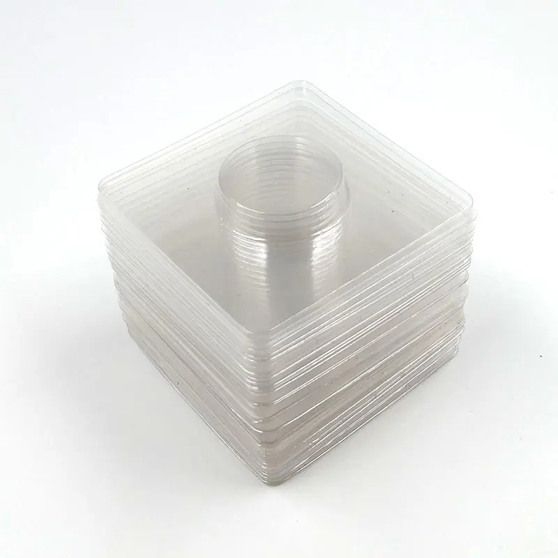 

300pcs Eyelashes Package Wholesale Plastic Lashes Trays Transparent Tray In Bulk 25mm Mink Lash Holder For Eyelash Packaging Box