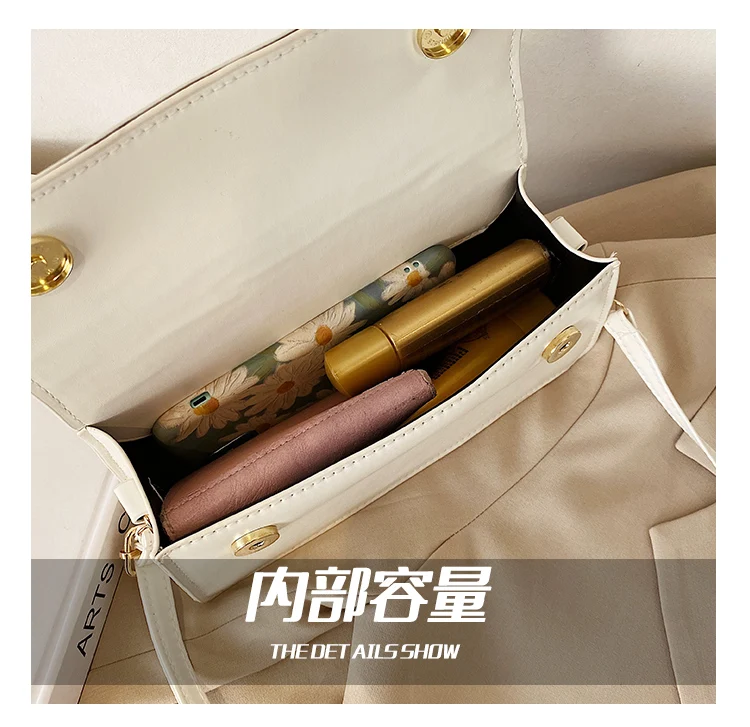 

New Fashion Ladies Mini Purse Handbags Simple Design Women's Shoulder Crossbody Bags PU Leather Female Flap Small Square Bags