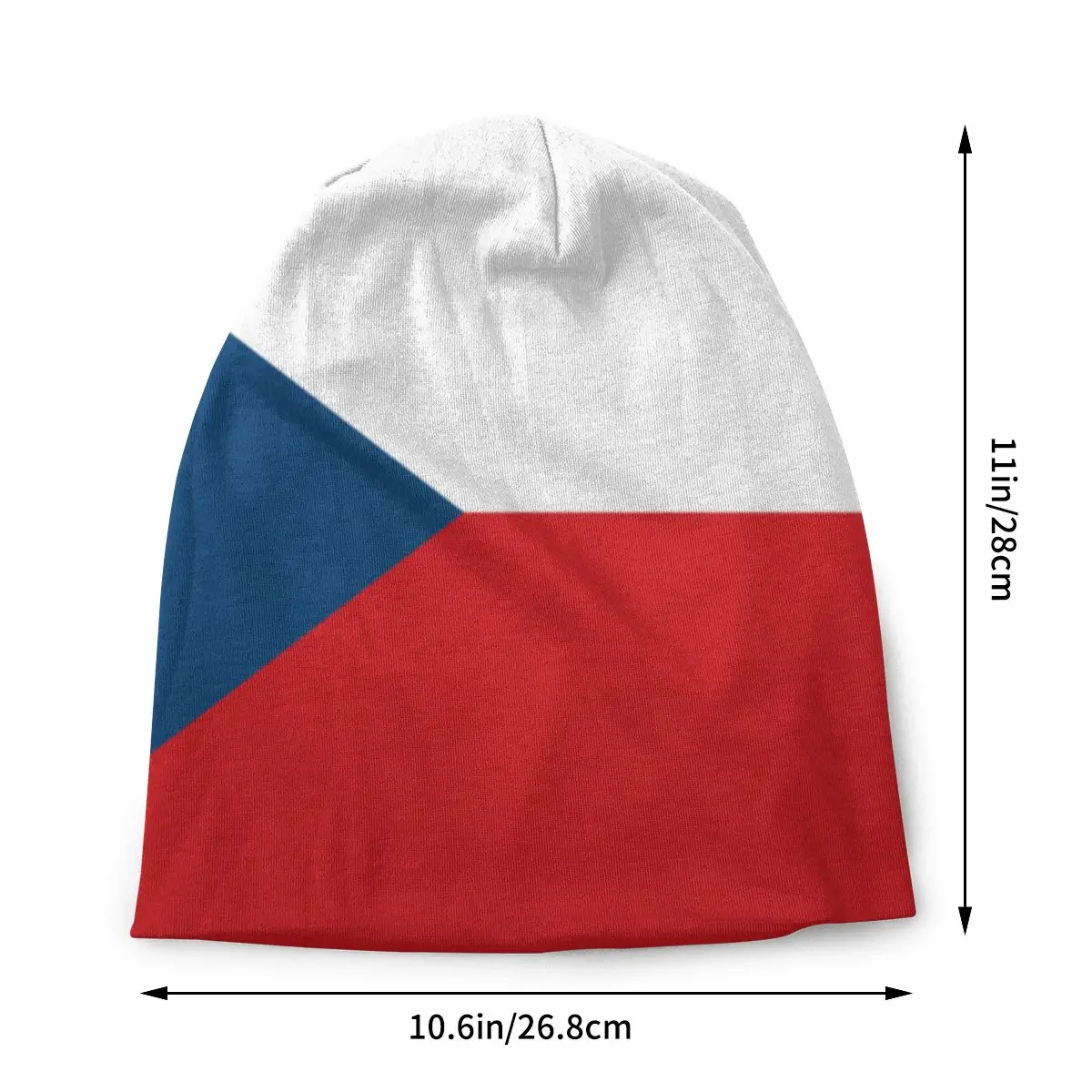 Шапка с флагом в стиле Чешской Республики винтажные лыжные шапочки облегающие