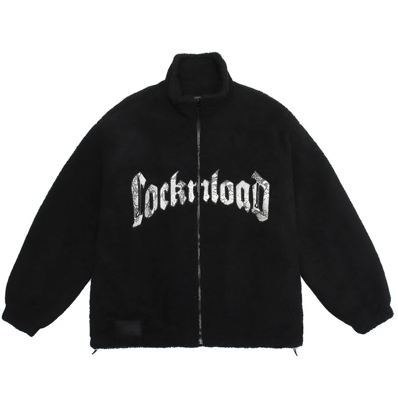 Винтажная куртка в стиле Харадзюку унисекс из овечьей шерсти с принтом змеиной