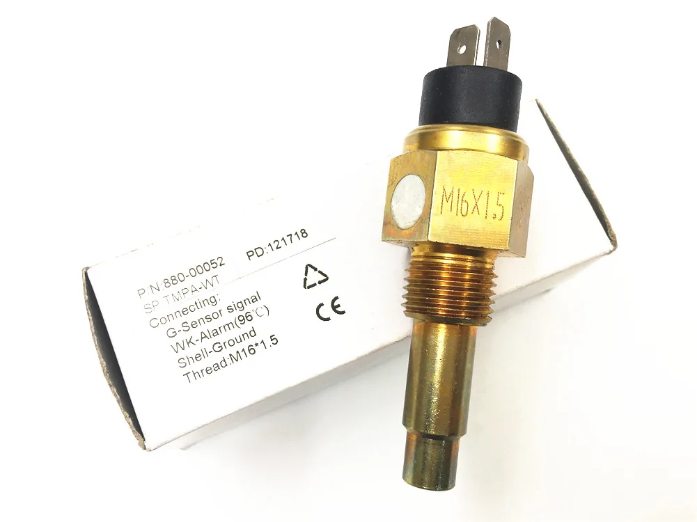 M16X1.5 Упаковка из 1 3/8-18NPT электрический датчик температуры воды для автоматической лодки датчик температуры воды с 96 градусов сигнализации температуры - Цвет: M16X1.5