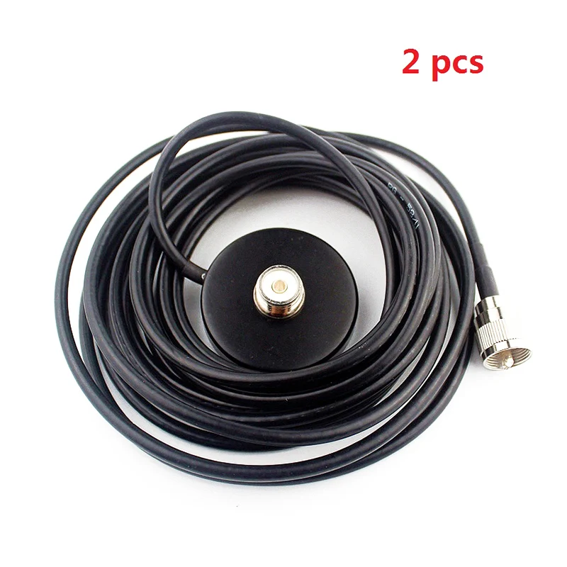 2x магнит крепление антенны 5 м кабель для автомобиля мобильный двухстороннее
