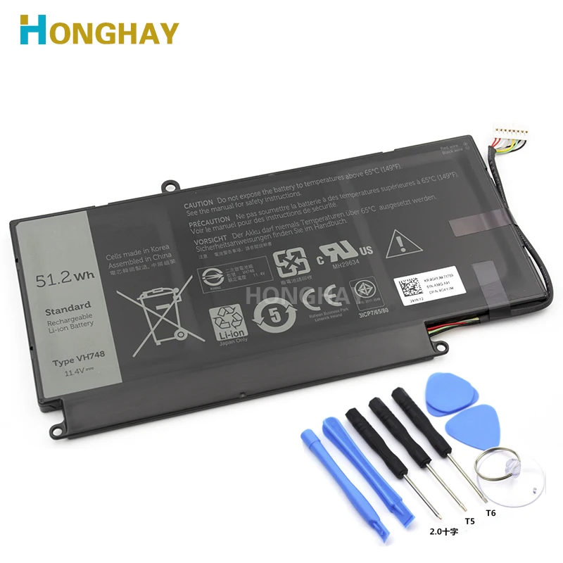 

Аккумулятор Honghay VH748 для ноутбука DELL Vostro 5460 5470 5560 14 5480 Inspiron 14 5439 V5460D-1308 5470D-1328