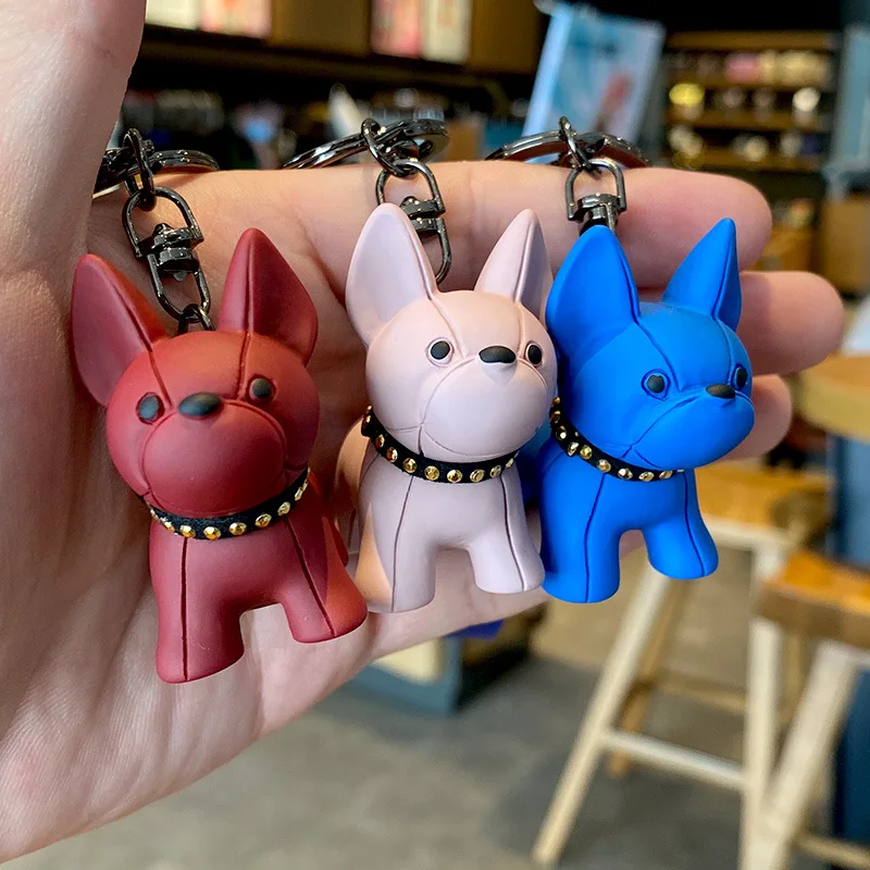 Бой брелок со щенком с бульдогом милый щенок кукла ткани для творческих