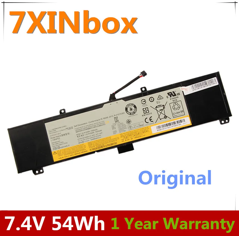 Оригинальный аккумулятор 7XINbox 7 4 V 54Wh L13M4P02 L13N4P01 для ноутбука Lenovo 121500250 Y70 планшета