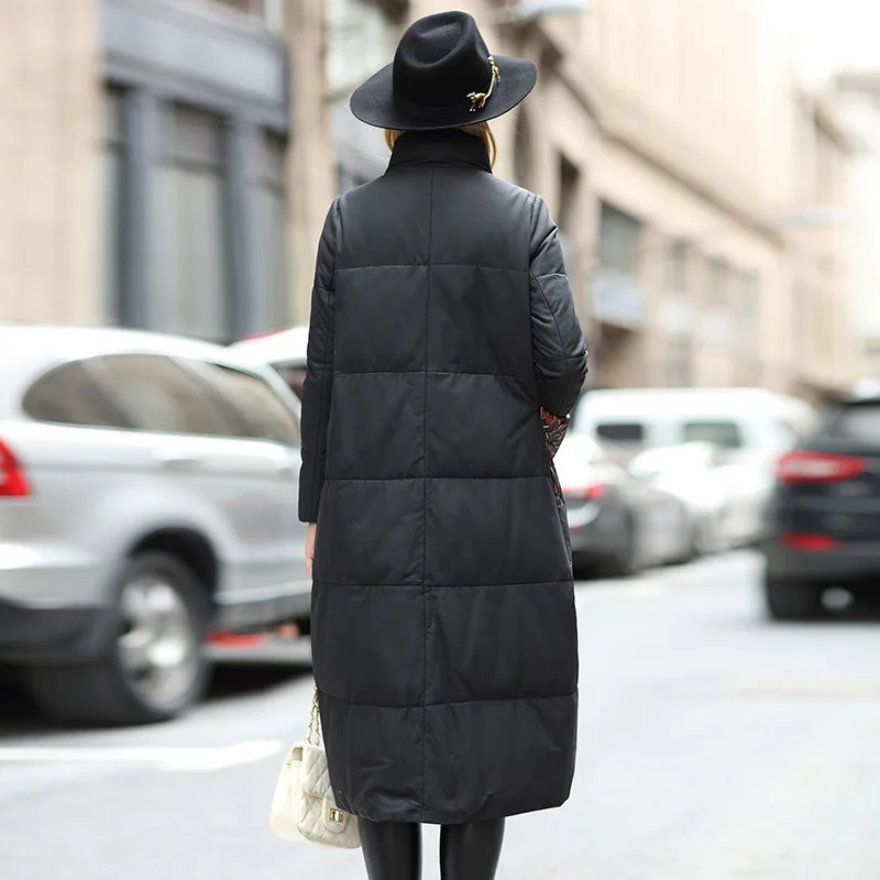 Новинка 2019 зимний женский пуховик в стиле ретро с пряжкой из кожи принтом овечьей