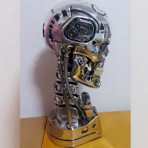 Terminator Arnold T2 T800 Endoskeleton Skull Resin Statue Life Sized Bust LED | Игрушки и хобби
