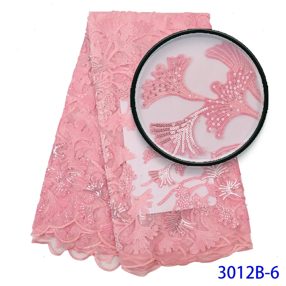 Кружевная ткань в нигерийском стиле 5 ярдов сетчатая кружевная с блестками 2019 |