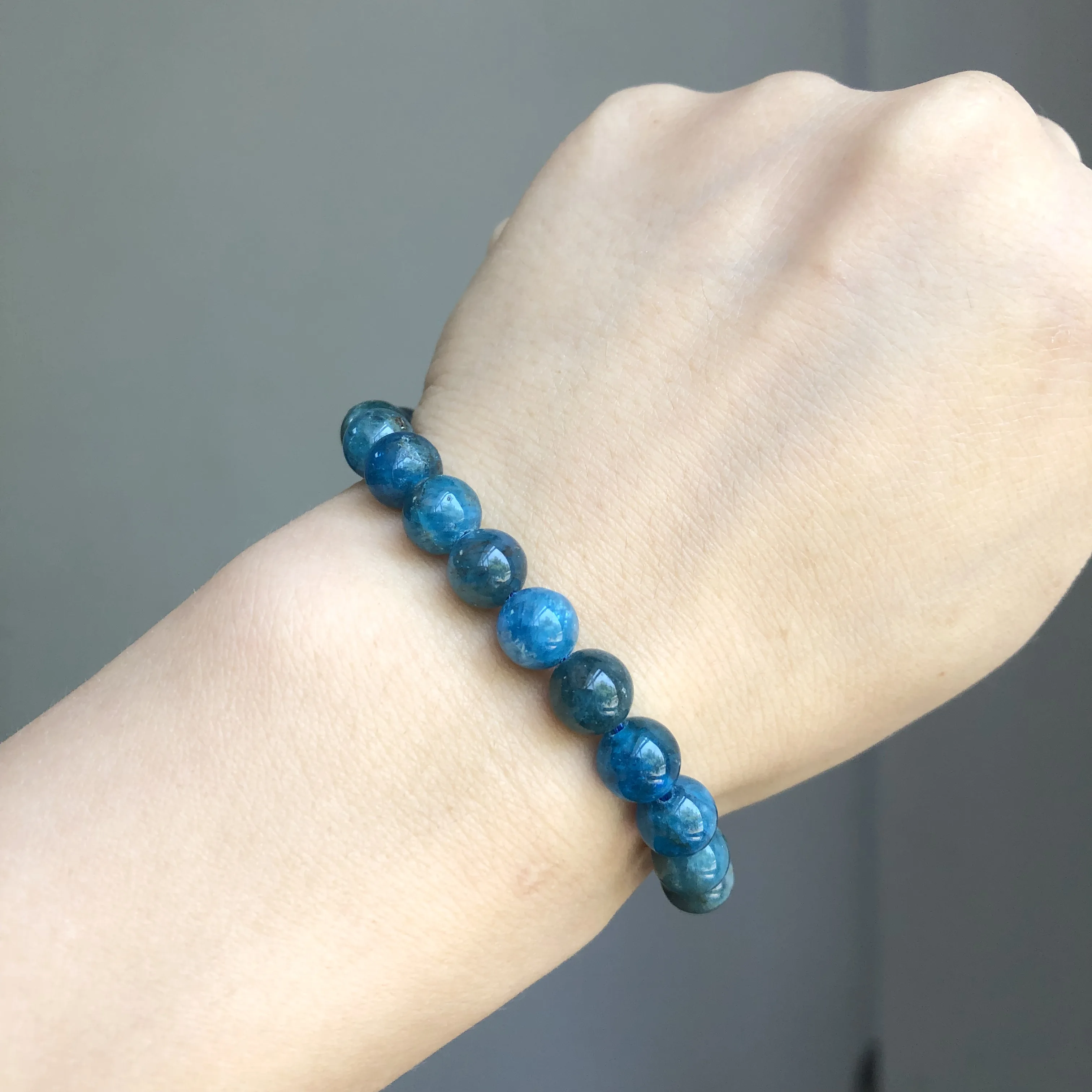 Бусины Из Натурального голубого апатита 15 дюймов 6/8/10 мм | Украшения и аксессуары