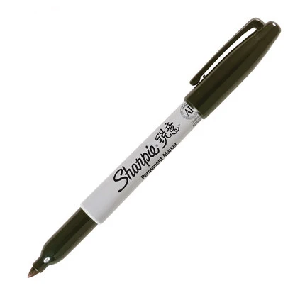 8 шт./лот,, Sanford Sharpie, экологически чистые перманентные маркеры, 8 цветов, набор, маркер для рисования - Цвет: Черный