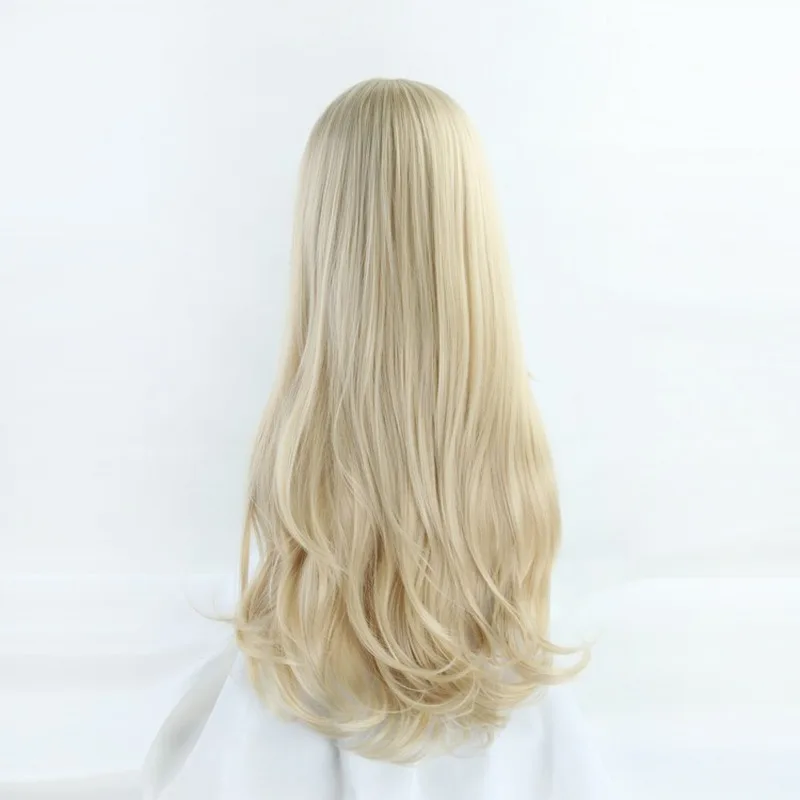 

K/DA kda Ahri Nine-Tailed Fox Cosplay Hair Wig + Ear + Wig Cap