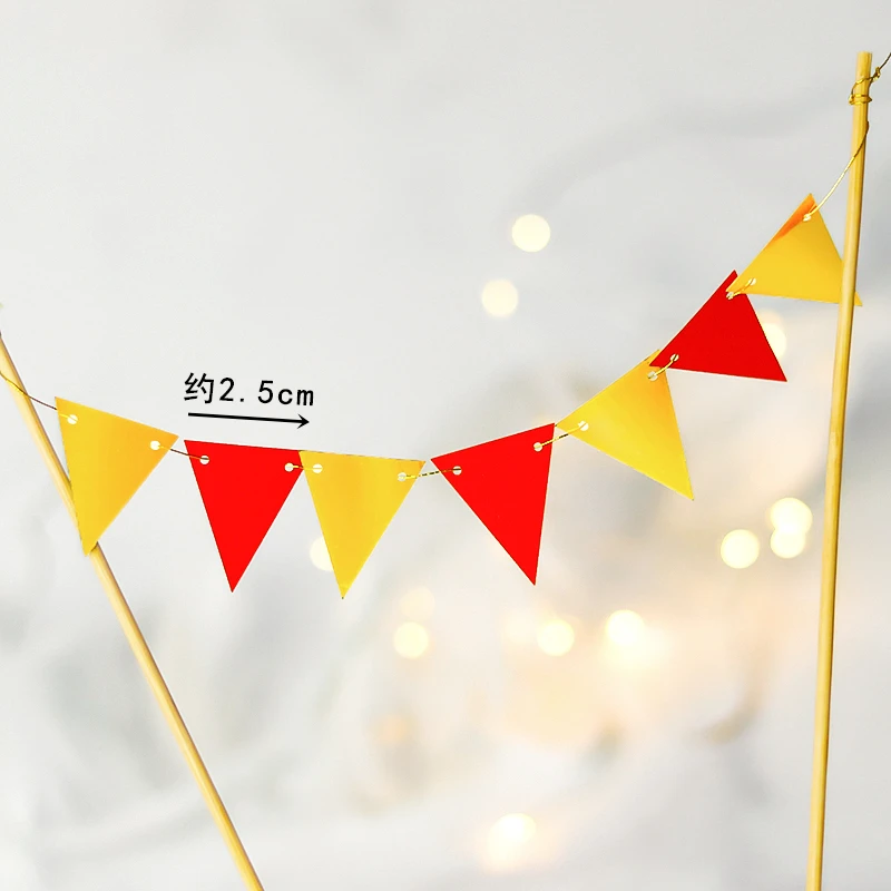 1pc flag Knight and Pegasus Unicorn Horse Cake Toppers for Birthday Party Decoration Kid Baby Shower Supplies Wedding Baking Love Gifts - Цвет: 1pc flag