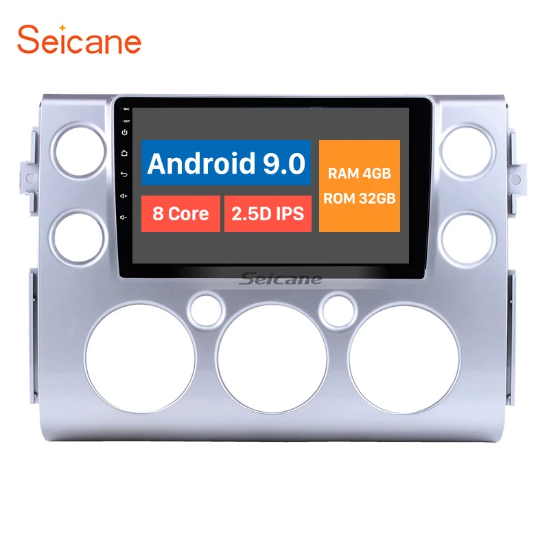 Seicane Android 9,0 4G ram Автомобильная головная установка радио аудио gps мультимедийный плеер для Toyota FJ CRUISER 2007 2008 2009 2010 2011