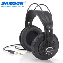 100% original Samson Sr850 Professional Monitor Headset Wide Dynamic Semi-open-back Studio Reference Headphones for musician DJ