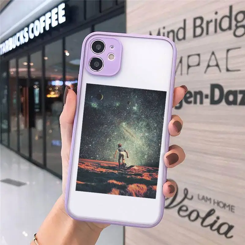 

Interesting life and universe Phone Case Matte Transparent for iPhone 7 8 11 12 s mini pro X XS XR MAX Plus cover funda
