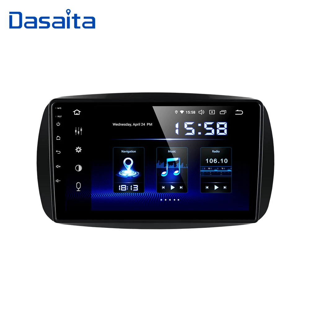 Автомобильный мультимедийный плеер Dasaita сенсорный экран 9 дюймов IPS 2.5D для Mercedes Benz