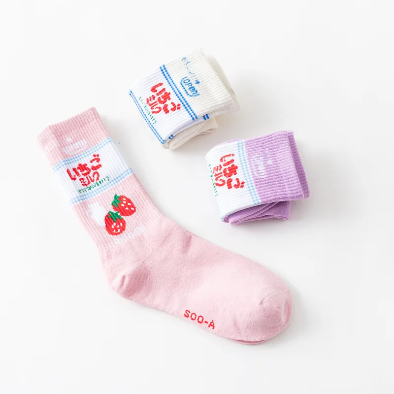 Смешные Милые носки в стиле Харадзюку 4 пары унисекс универсальные для