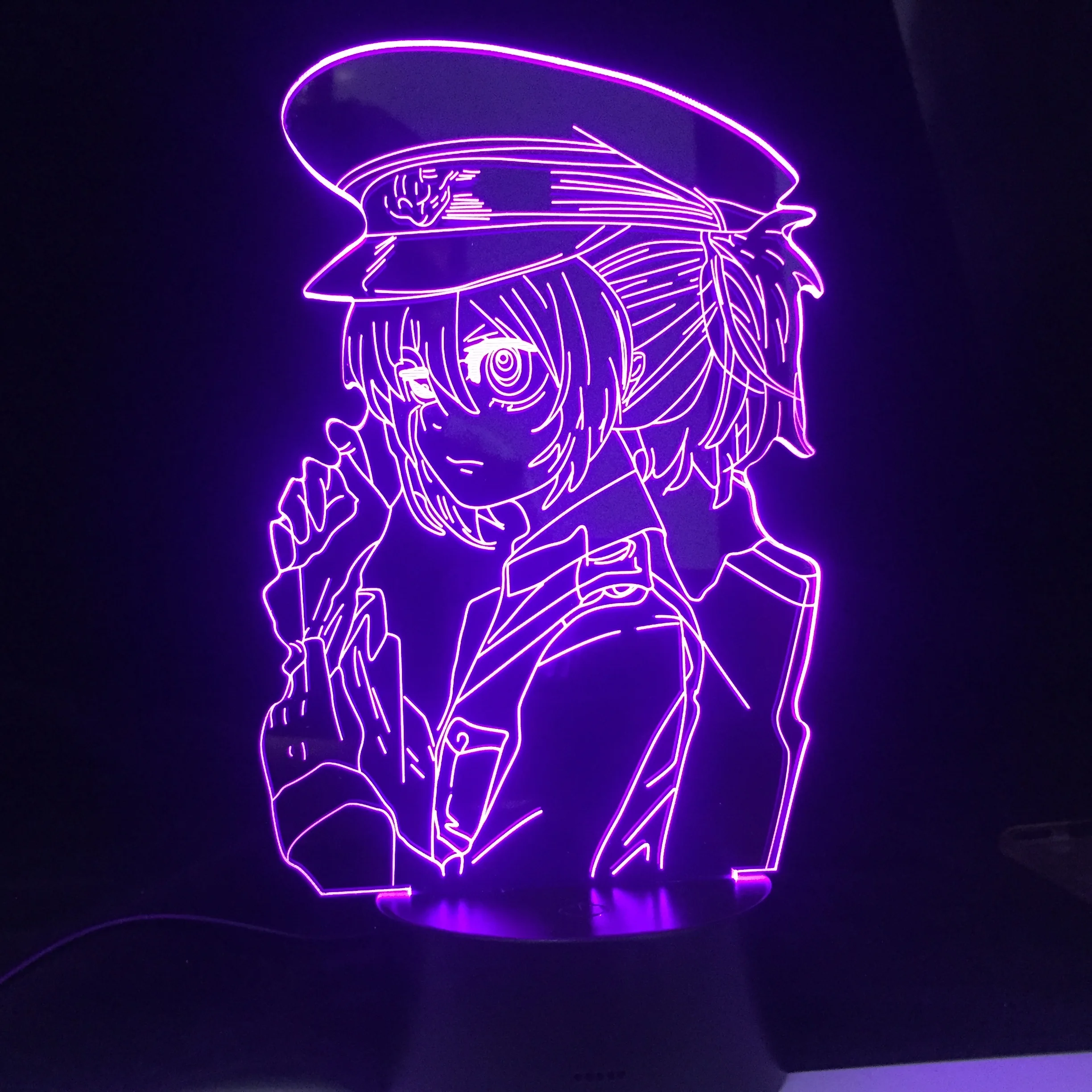 

Anime Led Lamp Saga of Tanya The Evil for Bedroom Decor Nightlight Birthday Decor Night Light Birthday Gift Drop Shipping