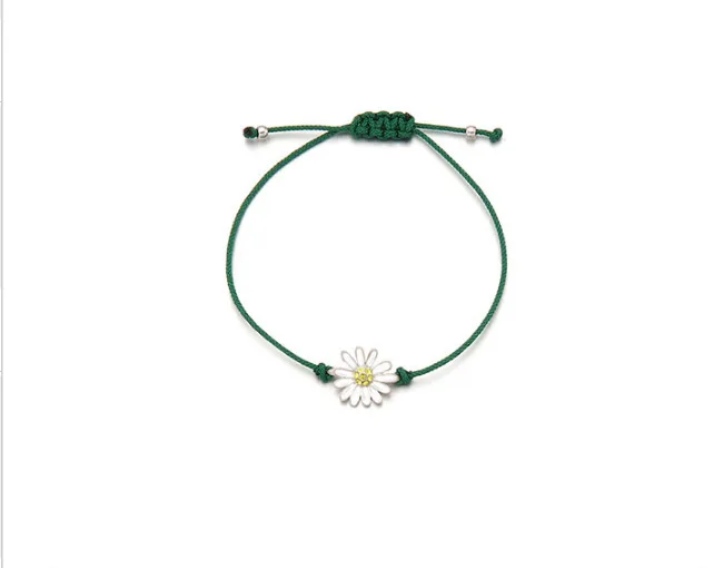 Kpop Bangtan Boys SUGA bracelet same paragraph daisy green wish rope men's | Bracelets