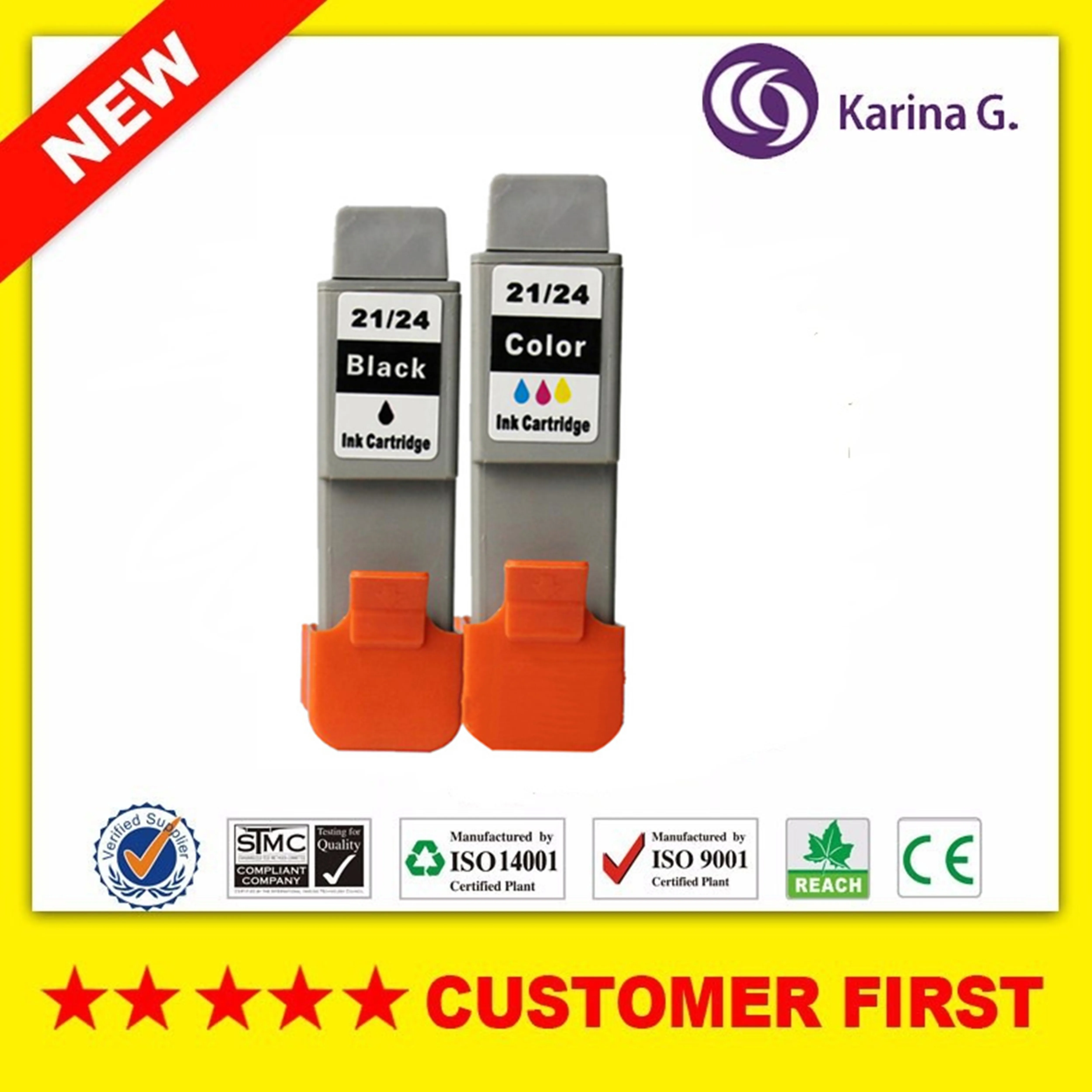 Совместимость для Canon BCI-21 BCI-24 чернильный картридж для IP1000 IP1500 IP2000 MP110 i250 i255 i320 B180C - Цвет: 1 Set