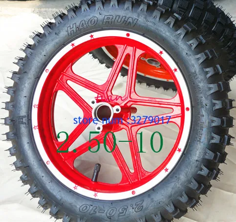

Мини-велосипед-Кросс, 10 дюймов (10 дюймов), шины 2,50-10, передние или задние диски и шины, для бездорожья, для мотокросса