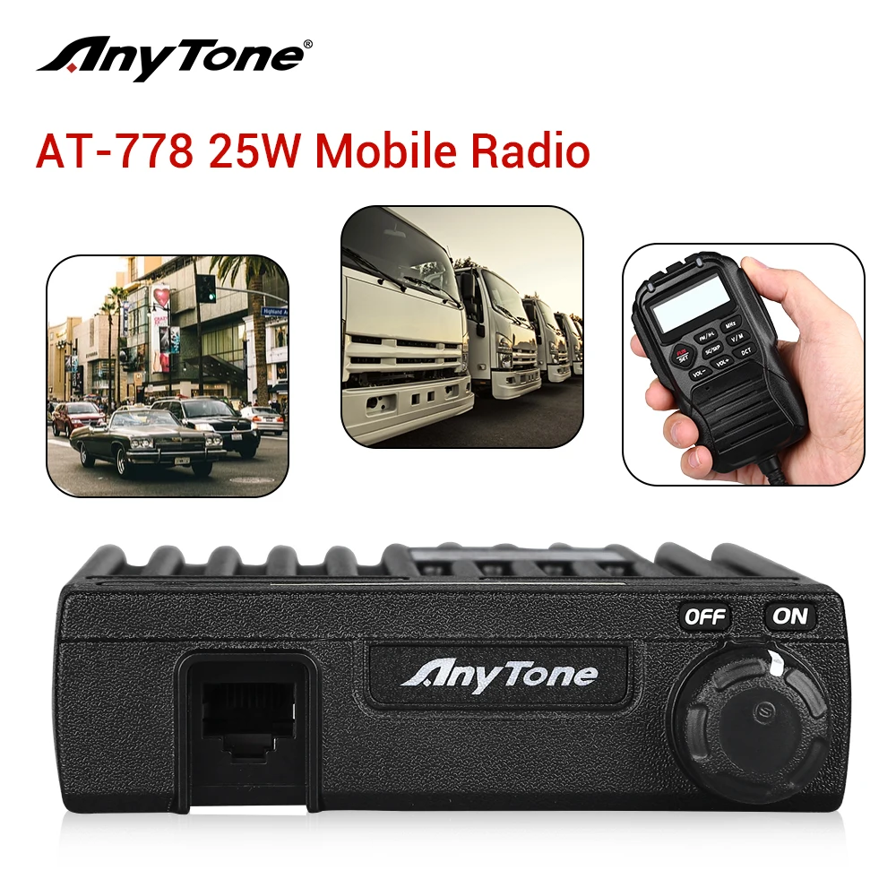 Мобильный радиоприемник Anytone для автомобиля 25 Вт 512CH UHF Любительский мобильный