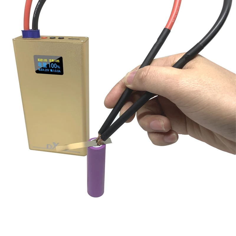 Точечные ручки 4 2 в 10600 мАч DX10 ручная точечная сварка Machine 6 * 300A Mos 8awg для заряда 18650 0