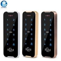 outdoor waterproof access control keypad rfid keyboard system 125khz card reader metal touch controller wiegand2634 doorbell