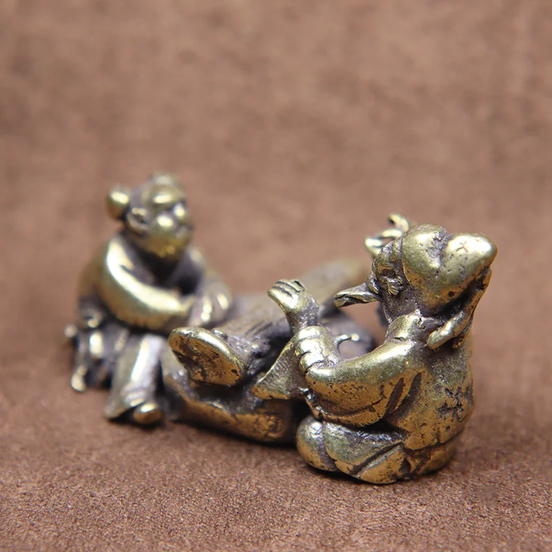 Античное Латунное китайское фортепиано для пожилых людей искусственное