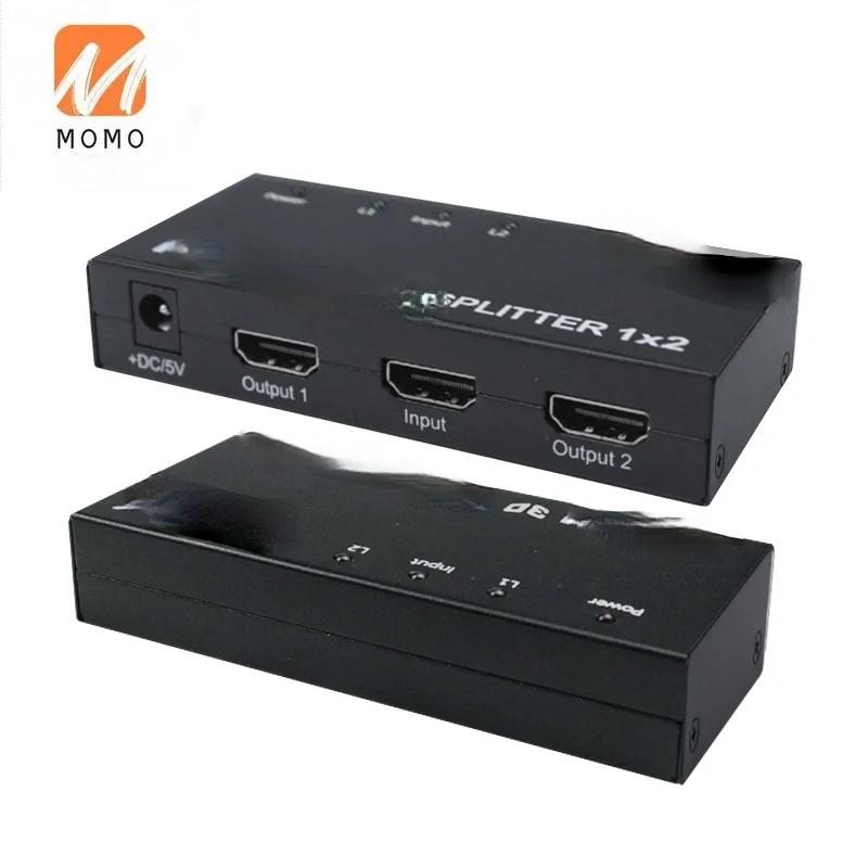 

2 4K high-definition 3D projector video computer host monitor split screen 1 in 2 out video splitter