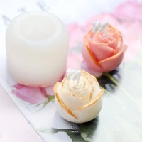 3d rose flower candle soap mold silicone mould diy handmade homemade making mold tools