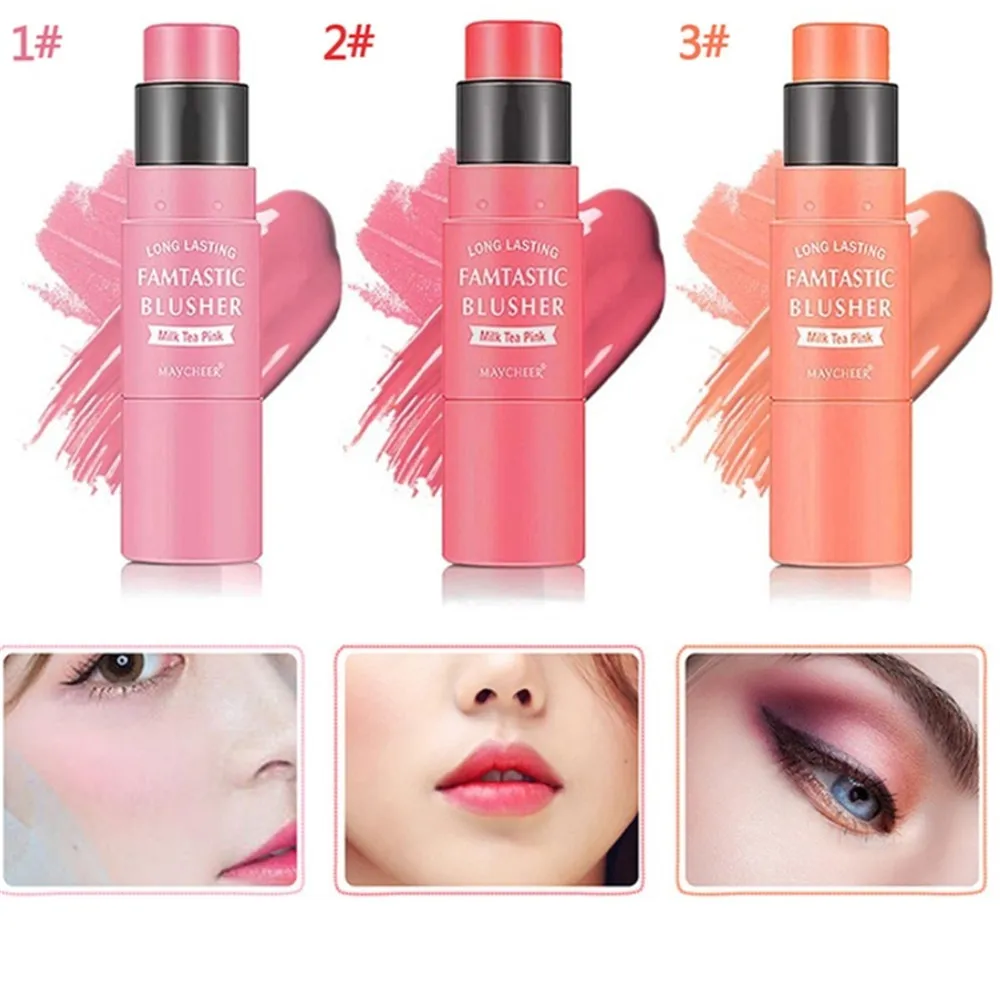 Водостойкий двусторонний минеральный румяна-Стик 3 цвета | Красота и здоровье