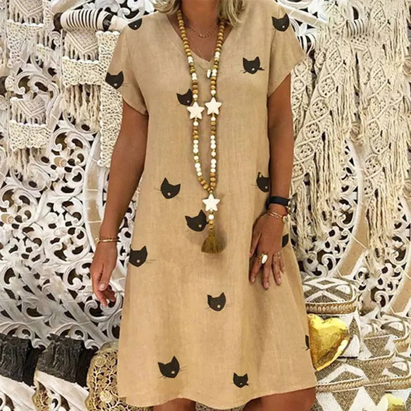 Летние платья Robe Femme Ete пляжные хиппи бохо размера плюс платья для женщин 4xl 5xl линия Sukienka льняная одежда из хлопка