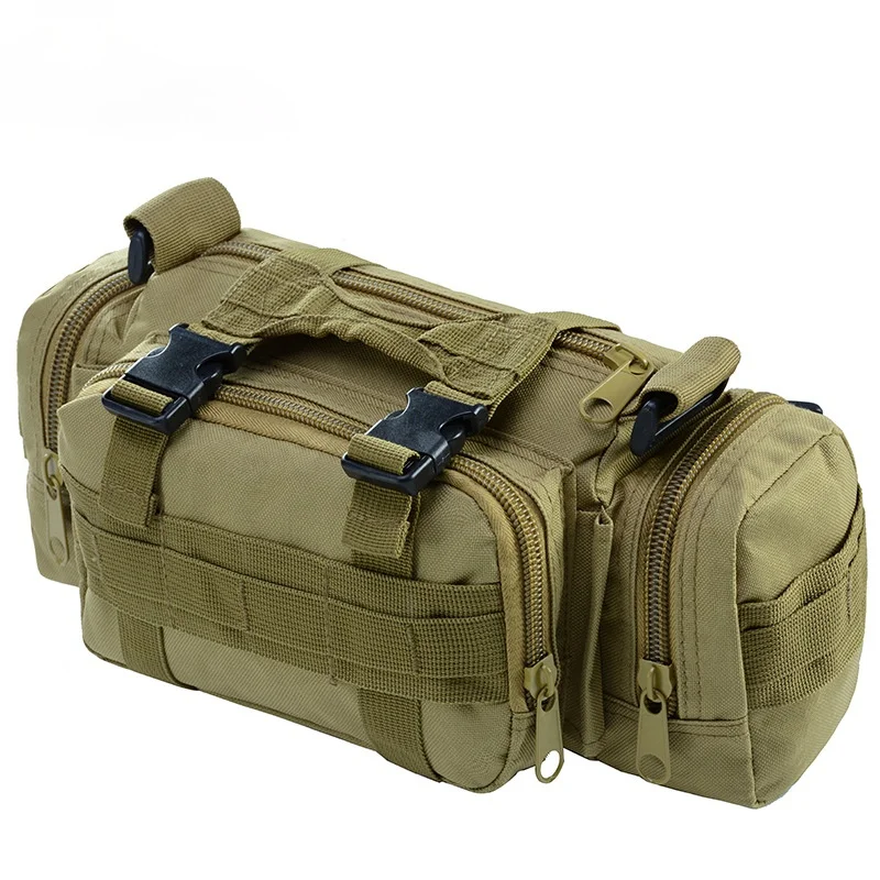 

2021 multi-functional outdoor Camouflage Pocket Military Fans Tactical Pocket Camera Bag Shoulder Mobile Phone Bag