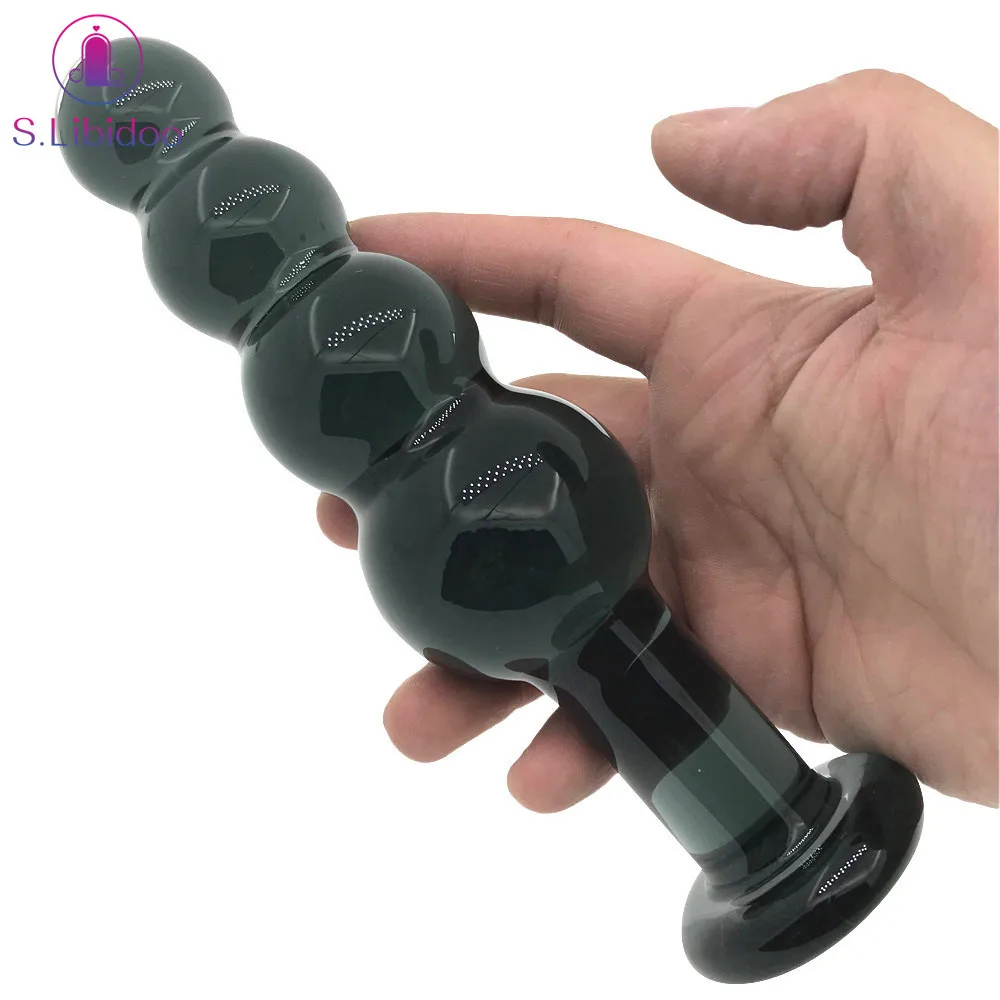 Большие Анальные бусины из пирекс стекла шарики Хрустальный фаллоимитатор пенис